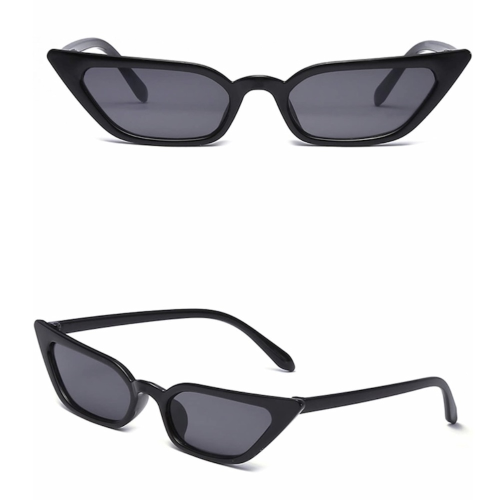 VINTAGE 90s CAT EYE SUNGLASSES / OS / BLACK